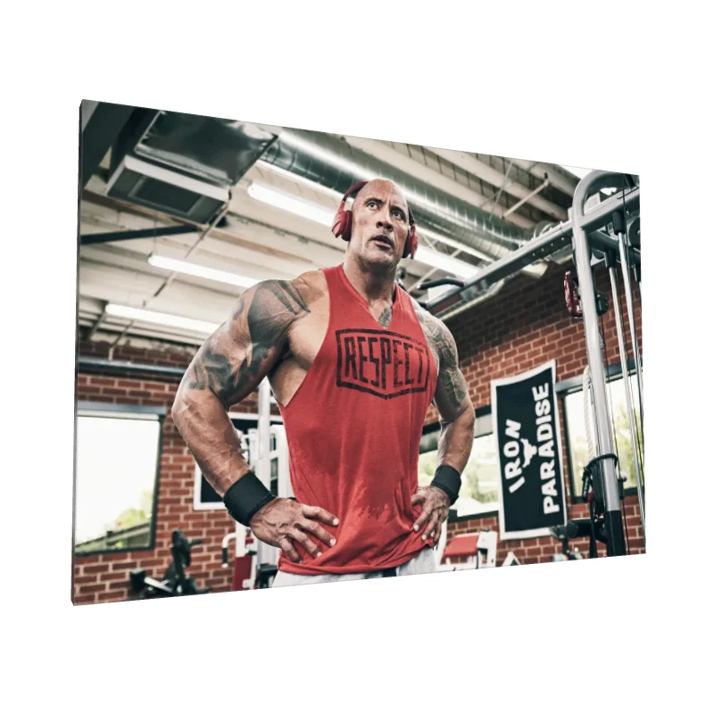 Tablou canvas: Portret Motivational în Sala de Fitness