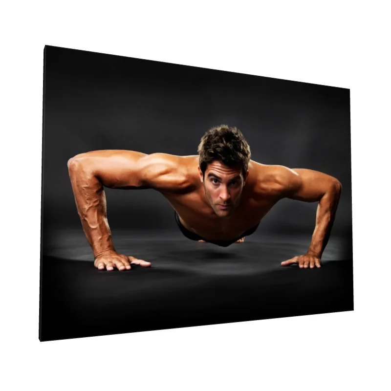 Tablou canvas: Portret Fitness în Mișcare - Image 1