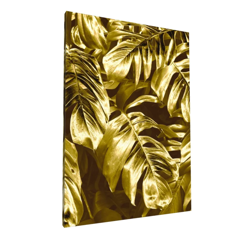 Tablou canvas: Frunze Aurii de Monstera - Image 1
