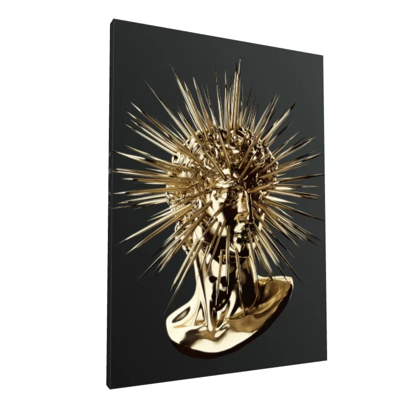 Tablou canvas: Bust Aurit cu Spini