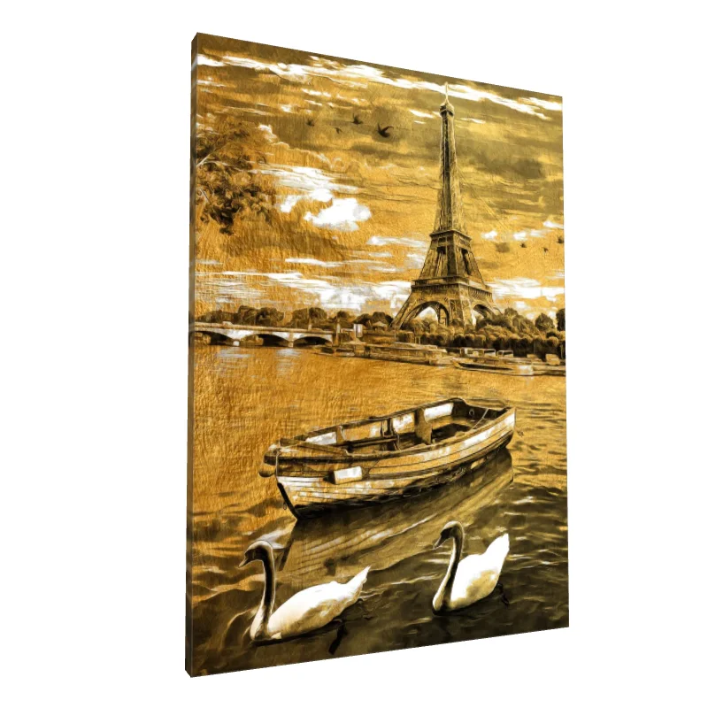 Tablou canvas: Peisaj Parisian cu Turnul Eiffel - Image 1