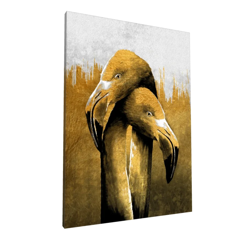 Tablou canvas: Flamingo în Tenta de Aur