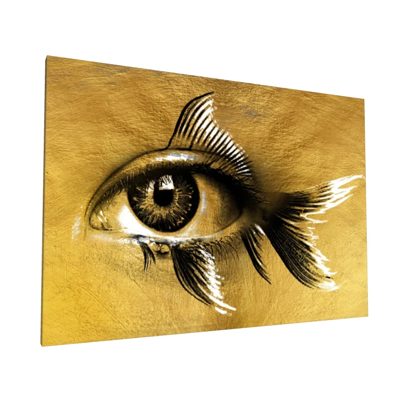 Tablou canvas: Ochiu de Pește în Paletă Aurie