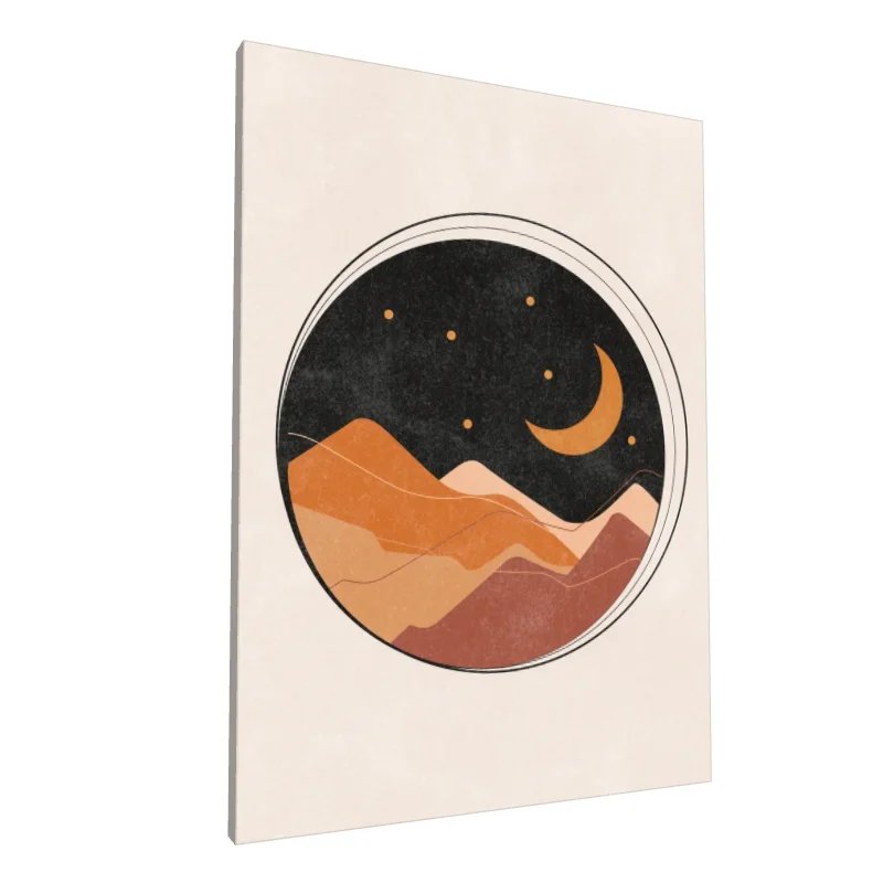 Tablou canvas: Peisaj Boem cu Lună și Stele