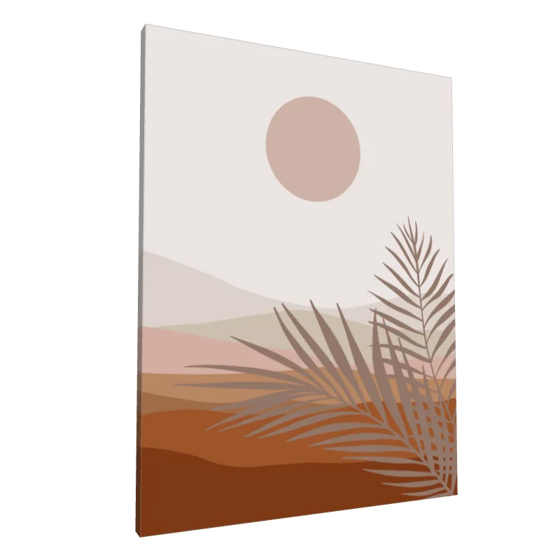 Tablou canvas: Peisaj Boem cu Palmier și Apus