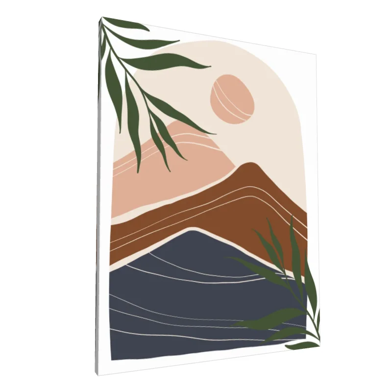 Tablou canvas: Peisaj Abstract cu Elemente Boeme