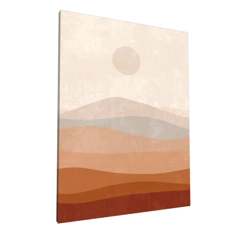 Tablou canvas: Peisaj Abstract în Nuanțe Pământii