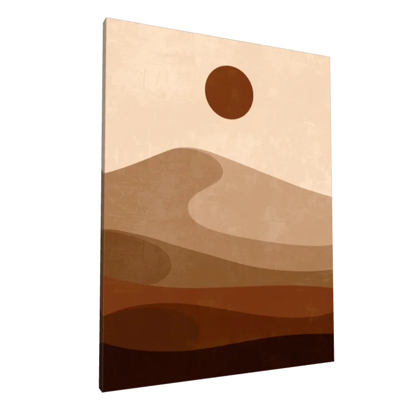 Tablou canvas: Peisaj Abstract în Nuanțe Pământii (2) - Image 1