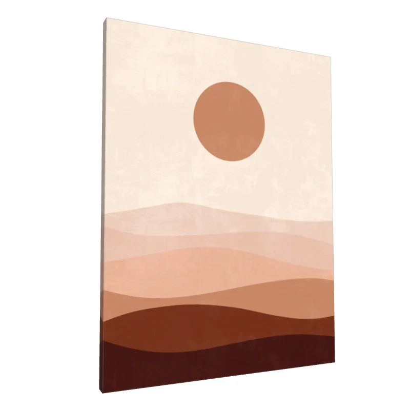 Tablou canvas: Peisaj Abstract Bohemian cu Soare