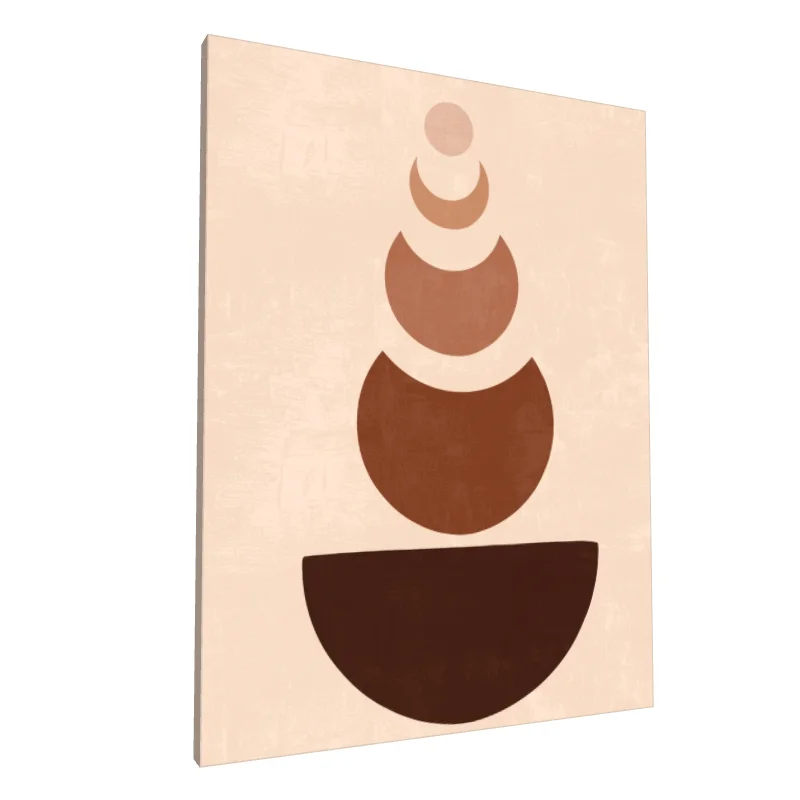 Tablou canvas: Forme Geometrice în Tonuri Pământii