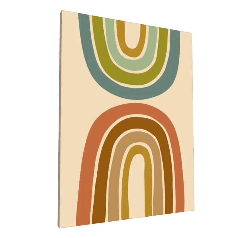 Tablou canvas: Curbe Abstractioniste în Teme Boeme