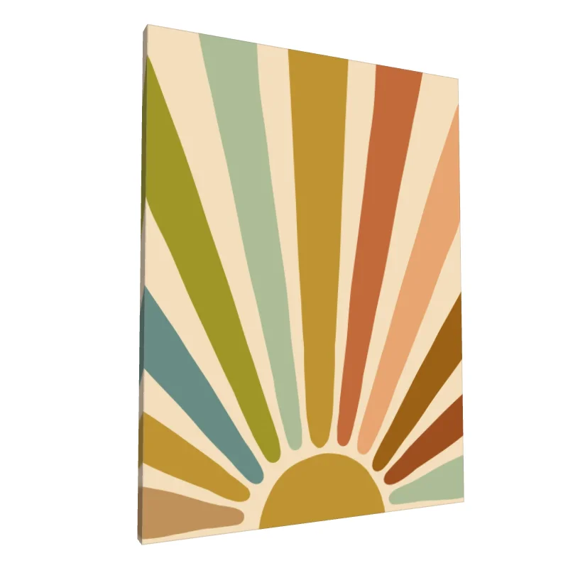 Tablou canvas: Raze Solare în Paletă Boemă