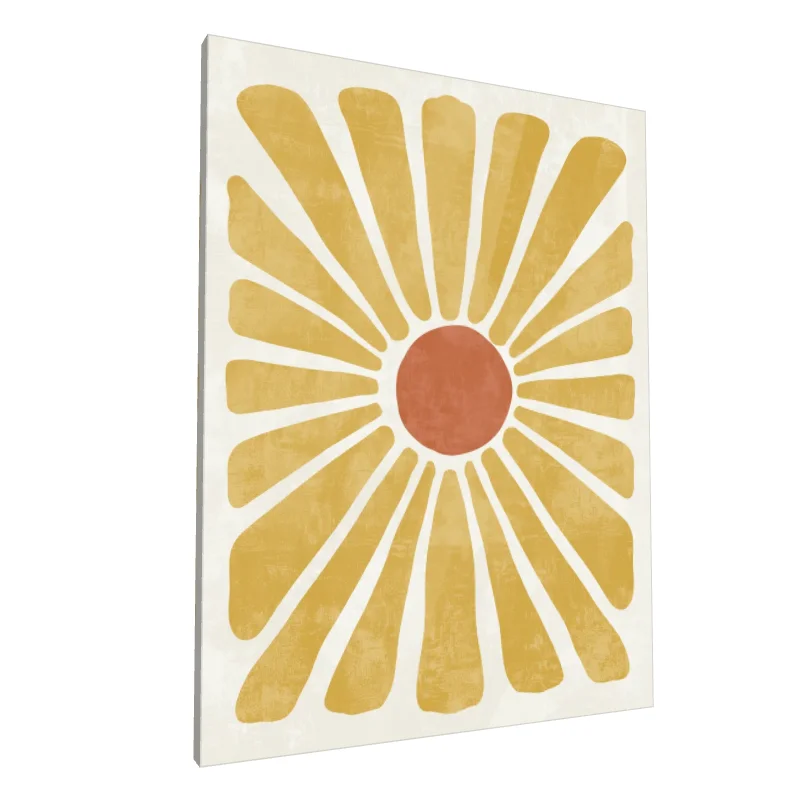 Tablou canvas: Floare Abstractă în Tenta Boemă