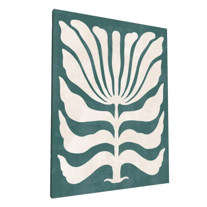 Tablou canvas: Design Abstract Bohemian în Trei Culori - Image 1