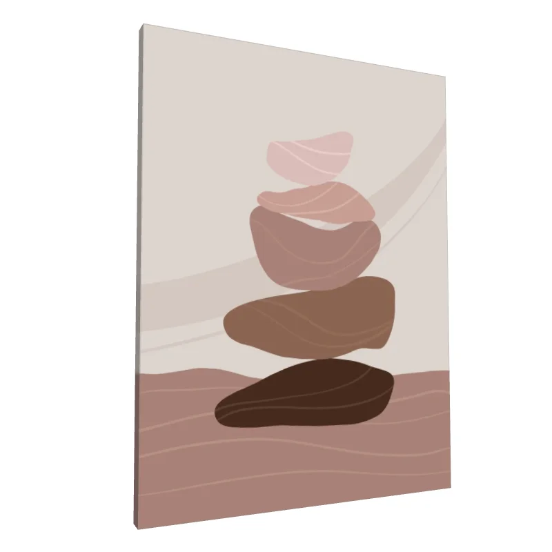 Tablou canvas: Compoziție de Pietre în Timpuriu Teracota