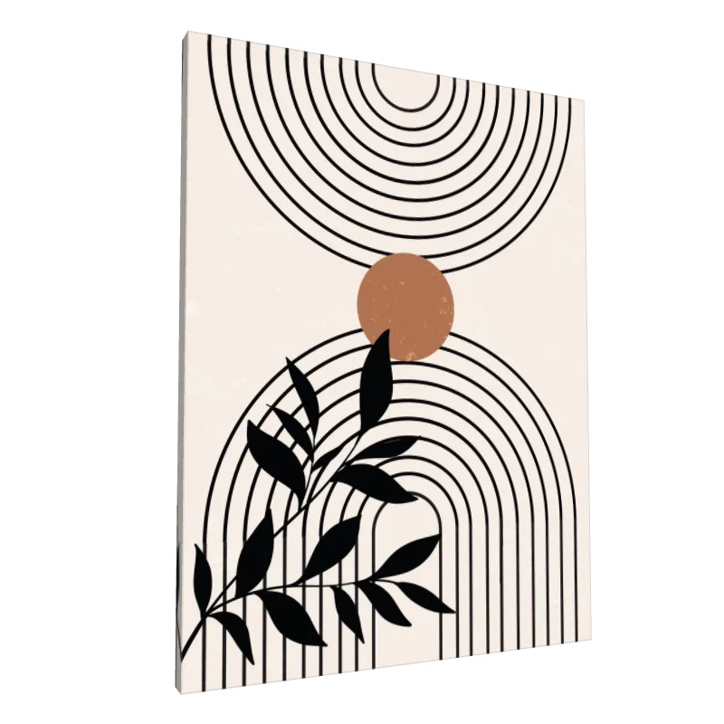 Tablou canvas: Design Abstract Boem cu Elemente Naturale - Image 1