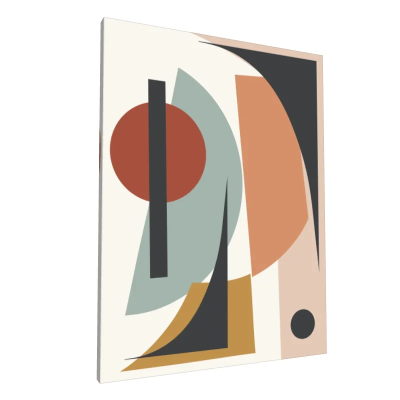 Tablou canvas: Forme Geometrice în Tonuri Pământii (2)