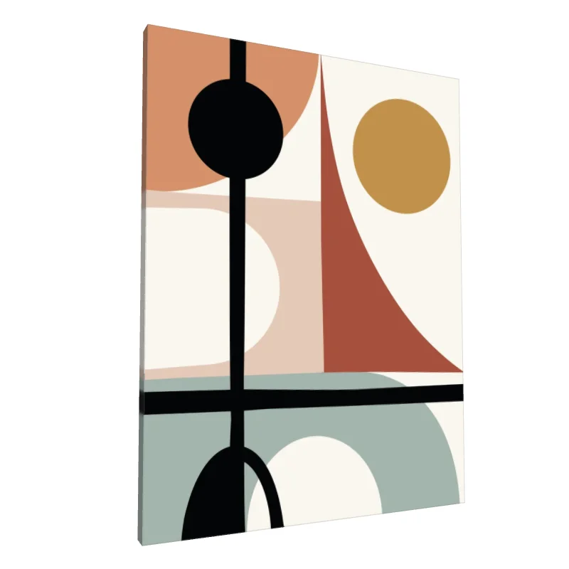 Tablou canvas: Forme Geometrice în Stil Boem