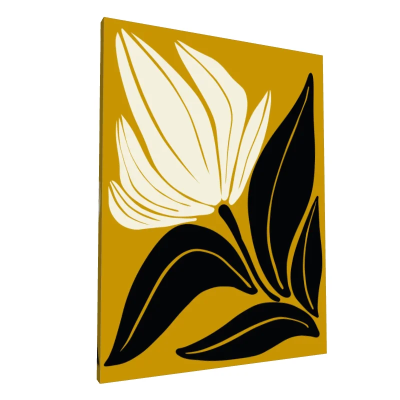 Tablou canvas: Floare Abstractă în Tonuri Boeme