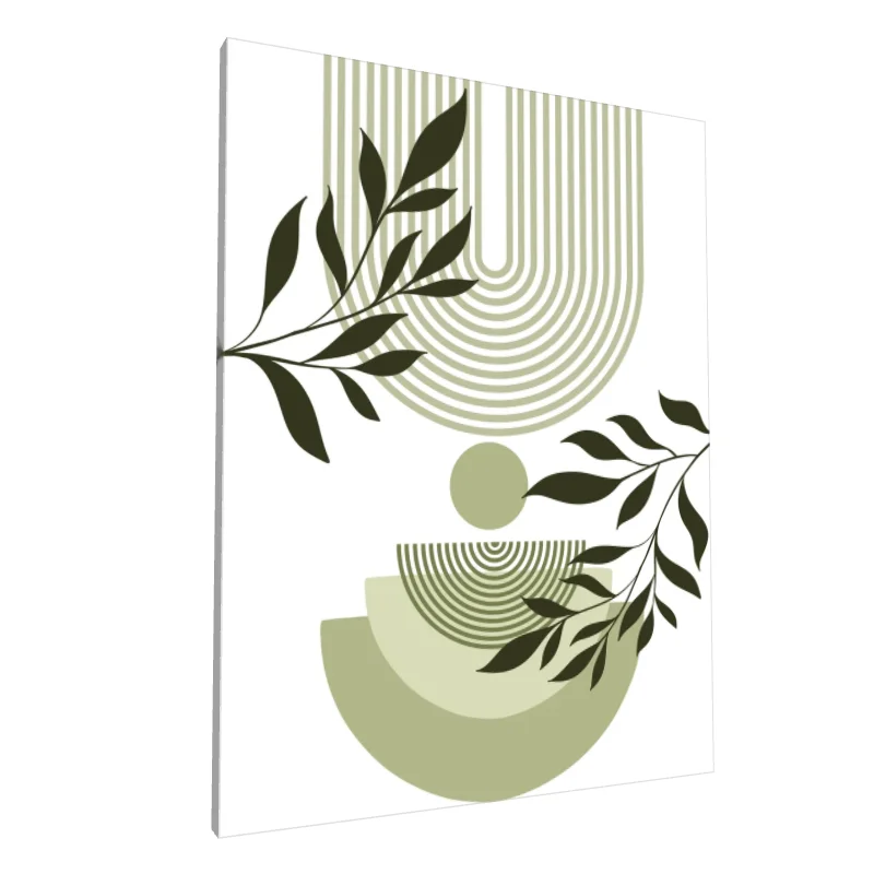 Tablou canvas: Design Abstract cu Elemente Botanice - Image 1