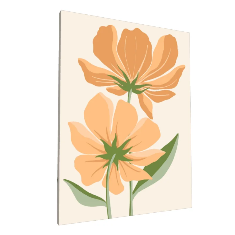 Tablou canvas: Flori Boho în Tablou Abstract