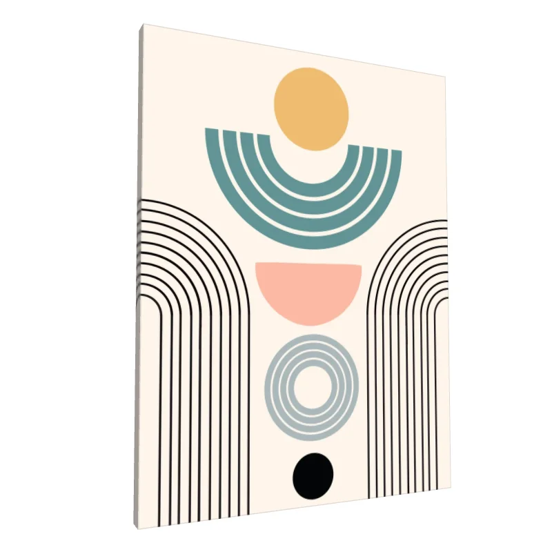 Tablou canvas: Geometrie Boho în Culori Pastelate