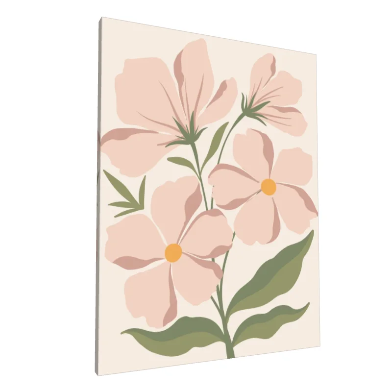 Tablou canvas: Flori Boeme în Nuanțe Pastelate