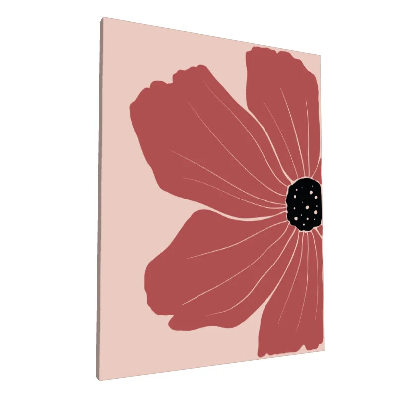 Tablou canvas: Floare Boemă în Tenta Roz