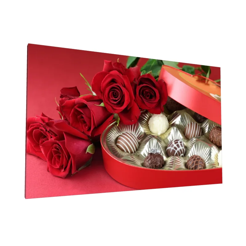 Tablou canvas: Ciocolată și Trandafiri Roșii - Image 1