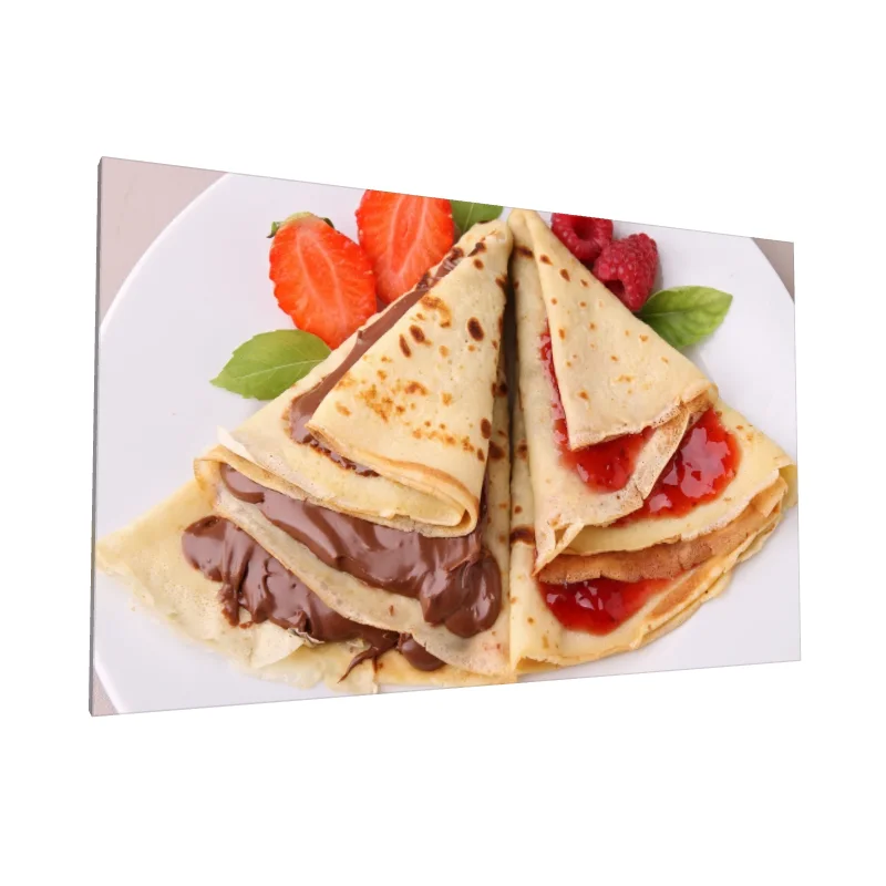 Tablou canvas: Clătite cu Ciocolată și Fructe