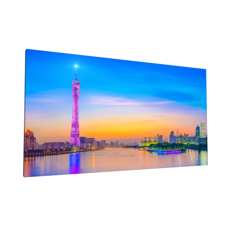 Tablou canvas: Apus Urban cu Turn Luminos - Image 1