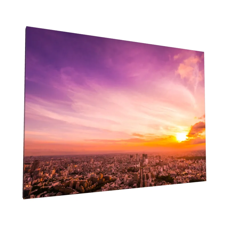 Tablou canvas: Apus Urban cu Cer Violet