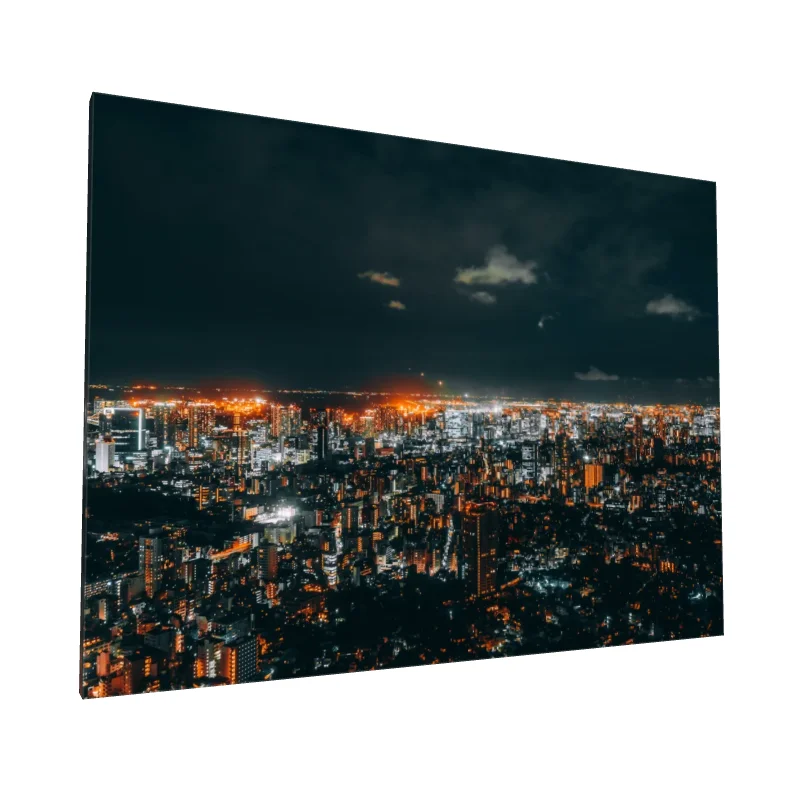 Tablou canvas: Panoramă Nocturnă a Orașului Luminat