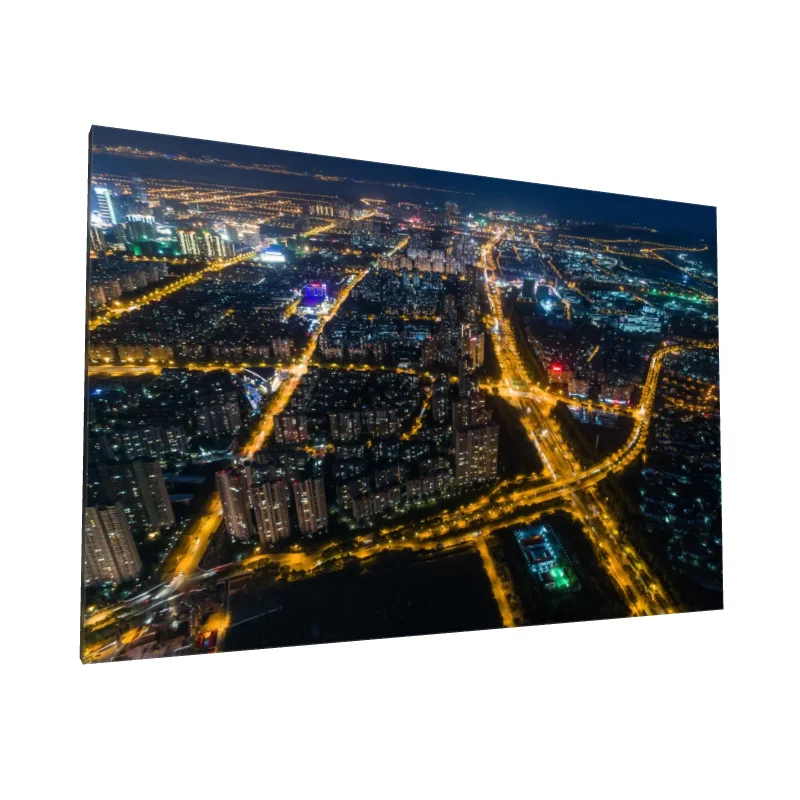 Tablou canvas: Vedere Nocturnă a Orașului Luminat