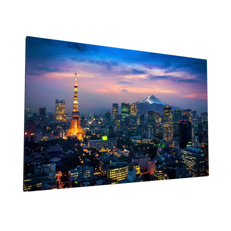 Tablou canvas: Tokyo la Apus cu Muntele Fuji