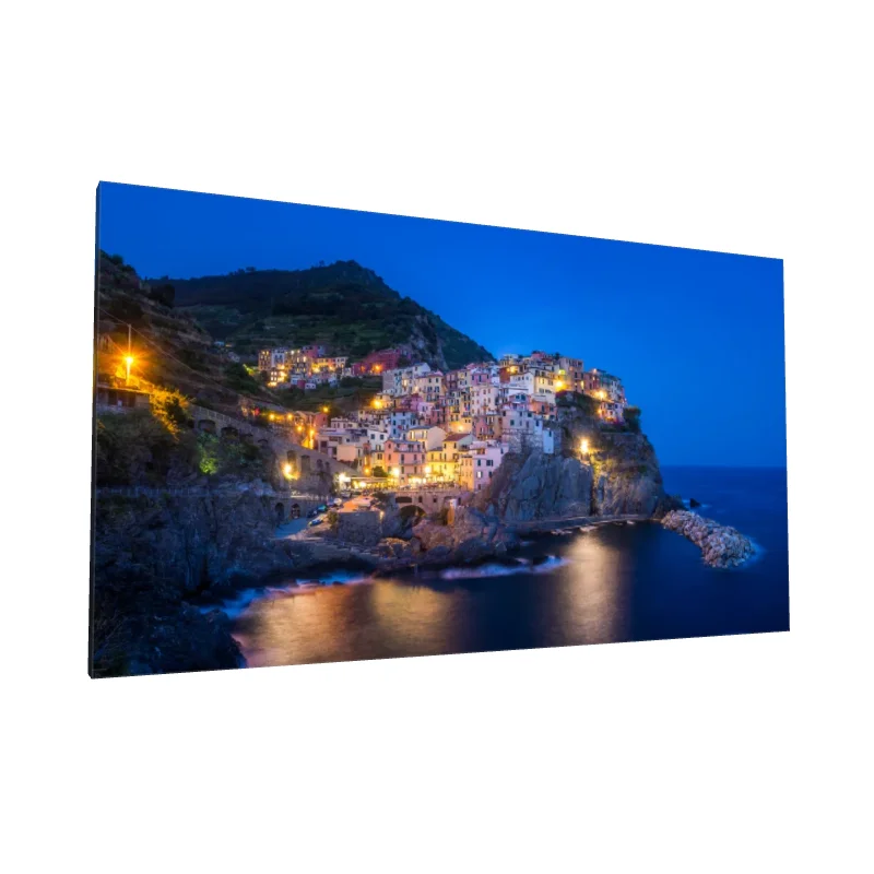 Tablou canvas: Vedere Nocturnă a Satului Mediteranean - Image 1