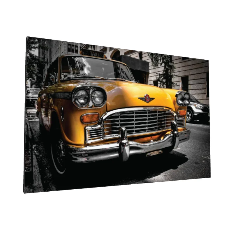 Tablou canvas: Taxi Vintage pe Străzile Orașului
