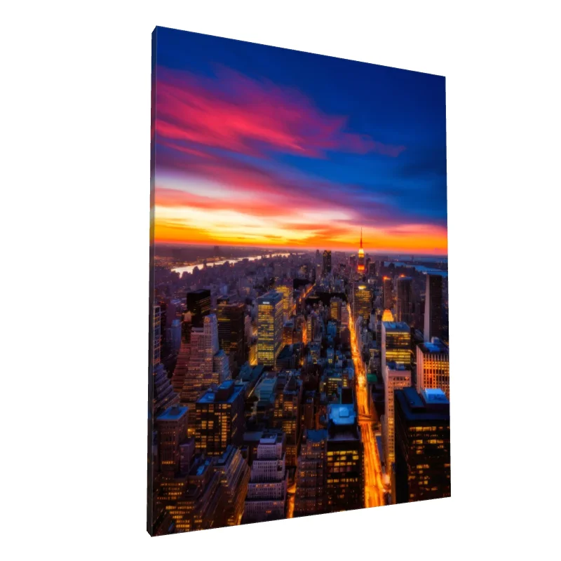 Tablou canvas: Apus Vibrant deasupra Orașului - Image 1