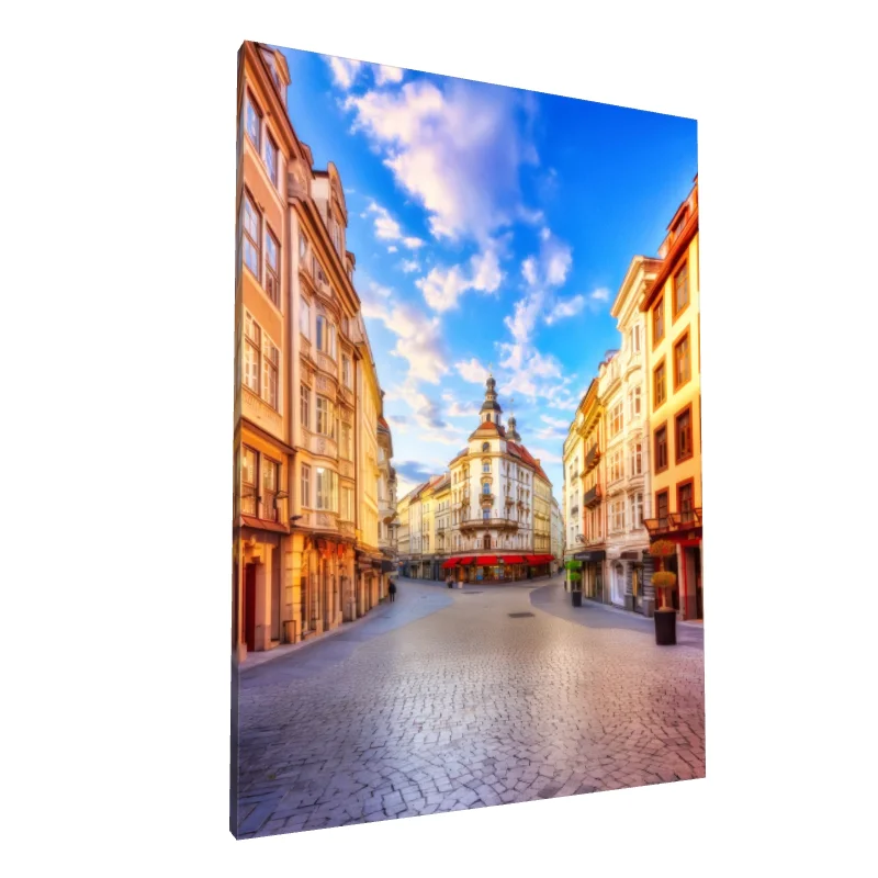 Tablou canvas: Stradă Istorică în Lumină de Dimineață