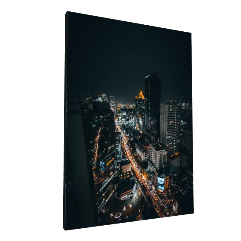 Tablou canvas: Panoramă Urbană Nocturnă Vibrantă