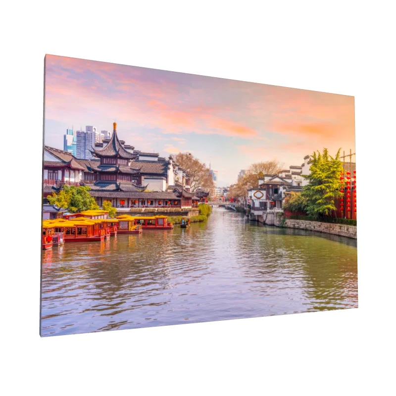 Tablou canvas: Peisaj Urban Chinezesc la Apus