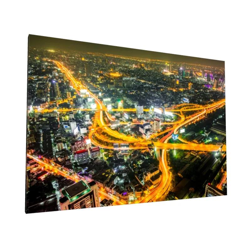 Tablou canvas: Nocturnă Urbană cu Autostrăzi Iluminate