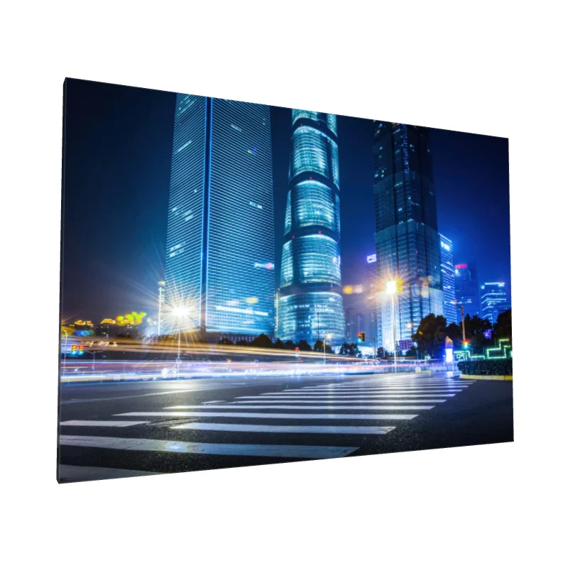 Tablou canvas: Nocturnă Urbană cu Zgârie-Nori Luminați