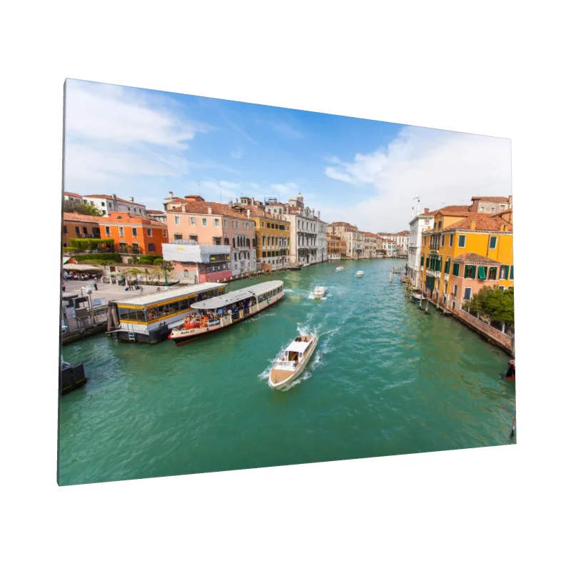 Tablou canvas: Canal Venețian cu Clădiri Colorate - Image 1