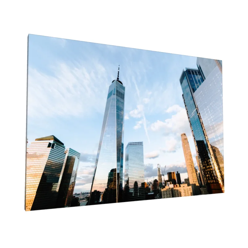 Tablou canvas: Silhouette de Oraș la Apus - Image 1