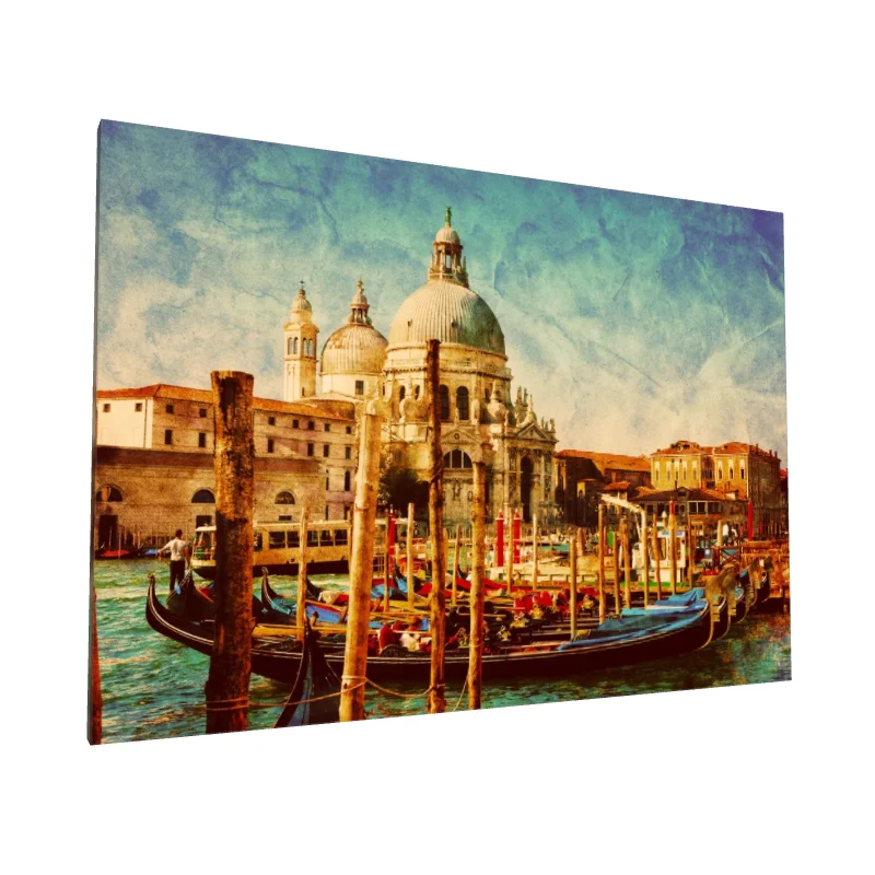Tablou canvas: Veneția cu Gondole Sub Cer Albastru