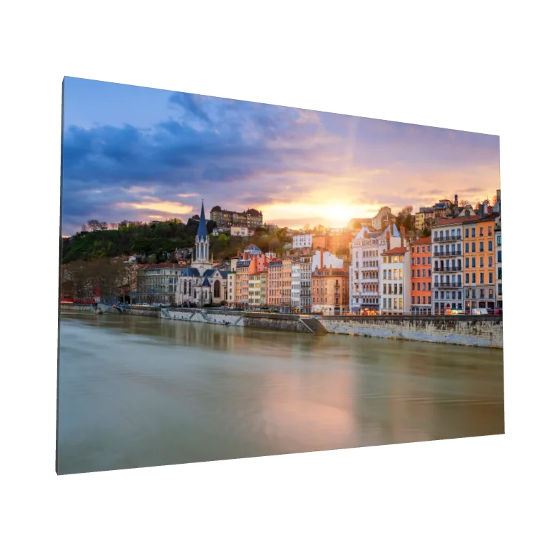 Tablou canvas: Apus Pitoresc în Orașul Lyon