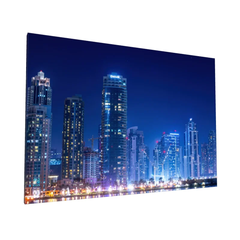 Tablou canvas: Panoramă Nocturnă a Orașului Luminat 4 - Image 1