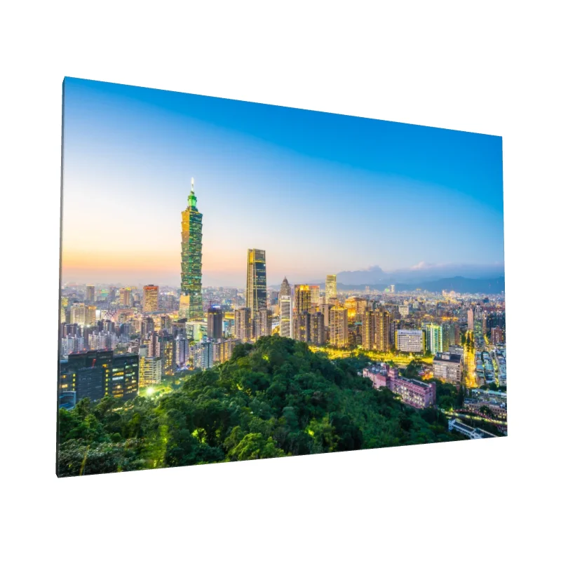 Tablou canvas: Panoramă Urbană Taipei la Apus (2) - Image 1