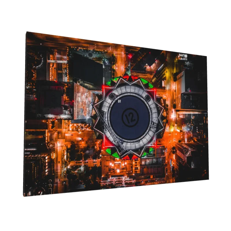 Tablou canvas: Vedere Aeriană Nocturnă a Orașului (2) - Image 1